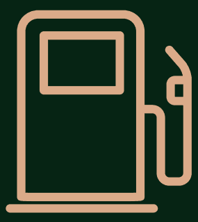 Petrol station illustration
